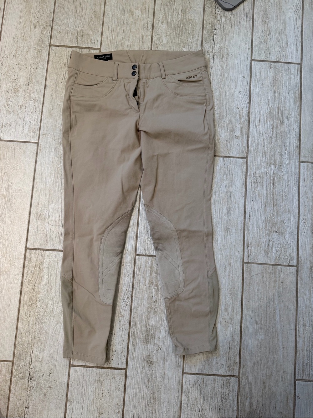 Ariat pro series knee patch tan breeches